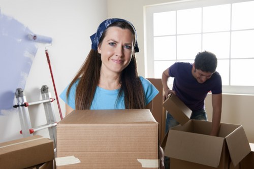 Careful manual handling during a home removal job