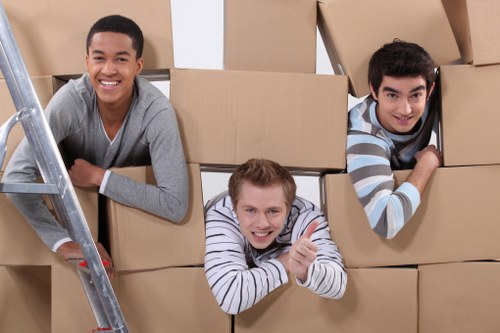 Packing and furniture handling for a house move in New Malden