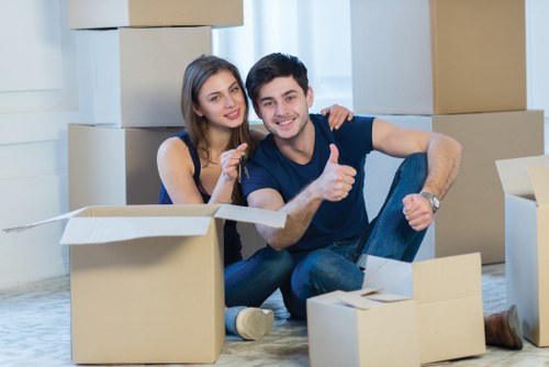 Packed van for a small move or delivery in New Malden