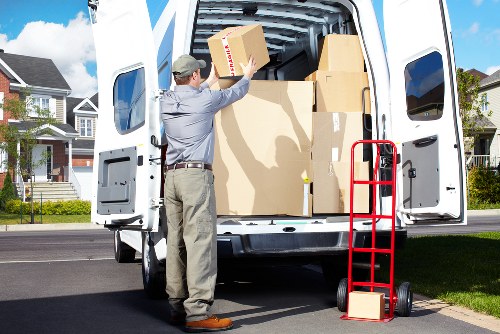 House movers preparing a residential move in New Malden