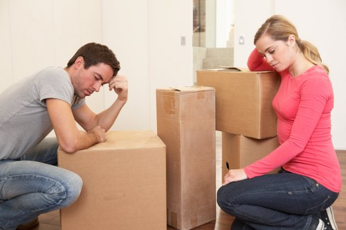 Careful handling of household items during a New Malden house move