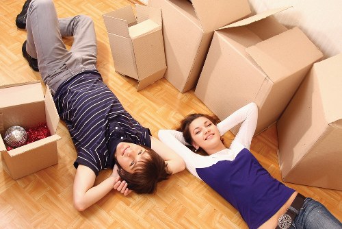 Careful loading of furniture for removal services in New Malden