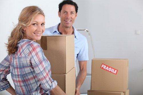 Safe teamwork and communication during a van move