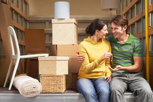 Preparing furniture for pick-up in New Malden